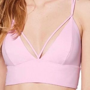 Lululemon Pushing Limits Bra Light Pink